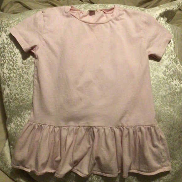 Crewcuts Ruffle Back Soft Pink Tee, Size 6 - Picture 1 of 3
